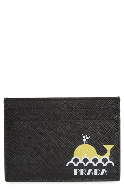 prada logo card holder|card holder prada whale.